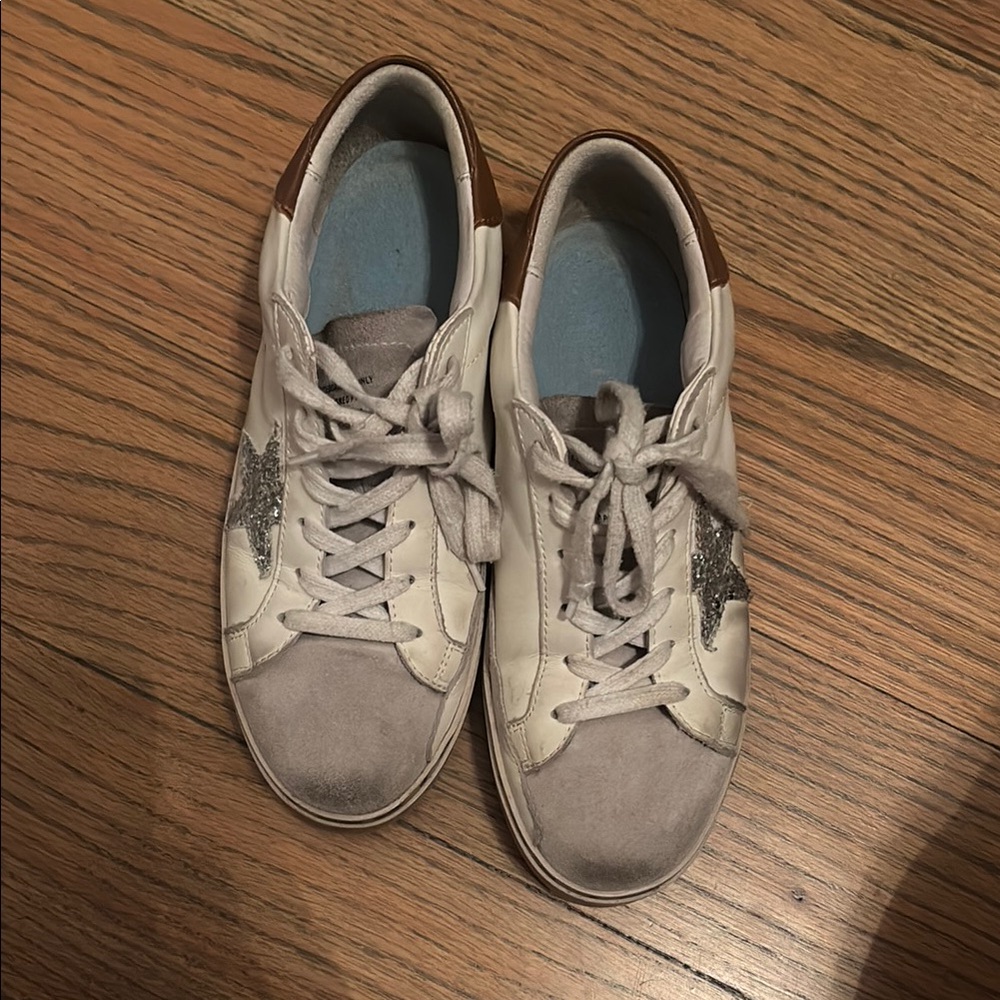 India Boutique White and Gray Sneakers
